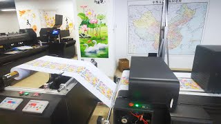 Roll to Roll Single Pass Digital Inkjet Printer [upl. by Sartin]