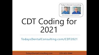 Dental Procedure Codes 2021 [upl. by Icken]