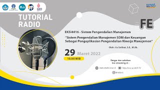 Sistem Pengendalian Manajemen SDM dan Keuangan sebagai Pengaplikasian Pengendalian Kinerja Manajemen [upl. by Ilyssa313]