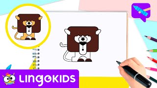 How to draw a Lion for Kids  Lion Easy Draw Tutorial [upl. by Aizek]