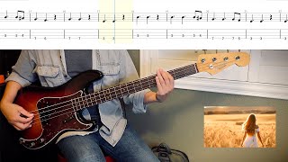 Sting  quotFields of Goldquot Bass Cover  TABS [upl. by Rosaleen]