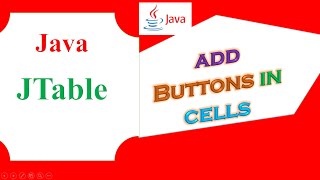 Java JTable Ep07  Add Button In Column Cells [upl. by Adiraf]