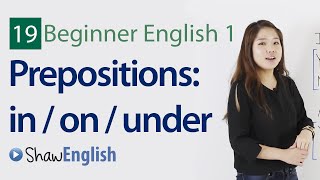 English Grammar Prepositions in  on  under [upl. by Atoel]