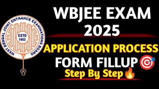 Wbjee Application Form Fillup Process Step by Step 2025 [upl. by Esyla235]