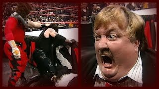 Kane w Paul Bearer vs Goldust The Undertaker Attacks Paul Bearer amp The BOD Brawl 5498 [upl. by Ativla]