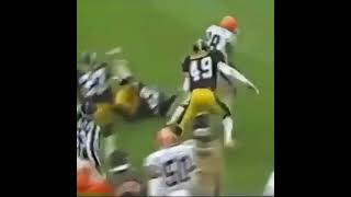 19881121 pittsburghsteelers  clevelandbrowns Reggie Langhorne 77yard TD pass from Kosar [upl. by Namqul498]