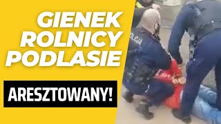 GIENEK z Rolnicy Podlasie ARESZTOWANY ATAK POLICJI na Gienka i Andrzeja [upl. by Hanah136]