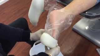 Production of Custom made Foot Orthoses at Footwork Podiatric Laboratory [upl. by Akemet166]