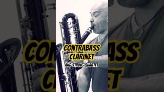 More contrabass clarinet with string quartet Marco Mazzini Eppelheim contrabass clarinet [upl. by Kylstra]