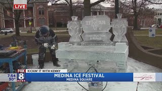 Medina Ice Festival offers all kinds off chilly fun [upl. by Yardna]