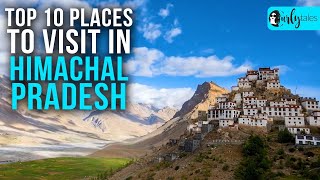 Top 10 Places To Visit In Himachal Pradesh  Curly Tales [upl. by Ahsimet]