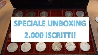 SPECIALE UNBOXING antiche monete dargento 2000 iscritti GRAZIE [upl. by Eninnaj80]