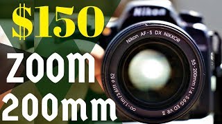 AFS DX NIKKOR 55200mm f456G ED VR II Lens Review  Nikon D7500  Compact  Light Weight [upl. by Lorna]