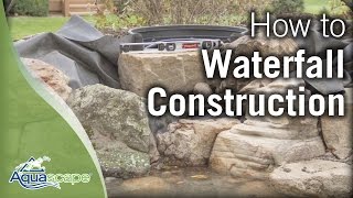 Aquascapes StepbyStep Waterfall Construction [upl. by Talya]