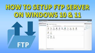 FileZilla FTP Server setup using the new UI  Windows 10 [upl. by Lurline]