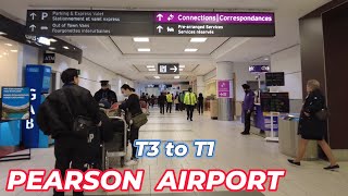 Complete Guide on How to Get From Terminal 3 to T1 at Toronto Pearson Airport by Terminal Link Train [upl. by Dercy]