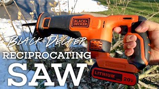 Black  Decker 20Volt Max Lithium Ion 10in Cordless Electric Chain Saw Short Demo [upl. by Ennirac]