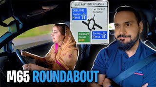 M65 Roundabout Can you spot the mistake  Urdu amp Hindi Driving Lesson [upl. by Rothwell905]