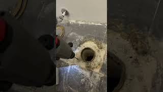 Brass Toilet Flange Install [upl. by Opaline]