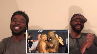 Daniel Cormier vs Derrick Lewis UFC 230 Weighin Reaction [upl. by Ribble]