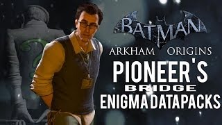 Batman Arkham Origins  Pioneers Bridge  All Enigma Datapacks  Extortion Files Locations [upl. by Monah117]