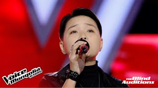 MargadErdeneL  quotImpossiblequot  Blind Audition  The Voice of Mongolia S2 [upl. by Laerol328]