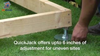 QuickJACK Shed Base How to create a great shed foundation FAST [upl. by Atener]