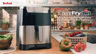 Discover the 2in1 Air Fryer Air Fry and Grill  Tefal Easy Fry amp Grill Deluxe EY505D [upl. by Nalac]