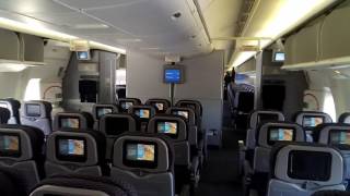 cabin of the 777200 economy united airlines [upl. by Yortal]