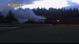 Fire destroys Bigfork golf clubhouse [upl. by Ngo]