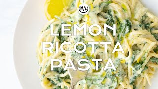 Quick Lemon Ricotta Pasta [upl. by Charisse]