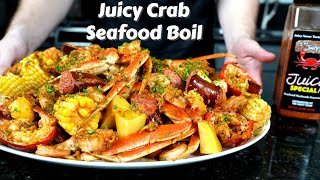 How To Make The Juicy Crab Seafood Boil at Home [upl. by Noivaz]