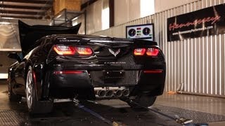 2014 Chevrolet Corvette Stingray  Stock Chassis Dyno Testing [upl. by Ainerol456]