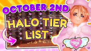 ROYALE HIGH HALO TIERLIST Oct 2nd [upl. by Rubenstein914]