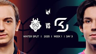 G2 v SK  2025 LEC Winter  Week 1 Day 3  G2 Esports vs SK Gaming [upl. by Mcnelly374]