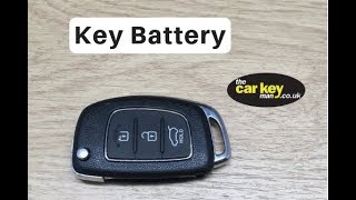 Hyundai ix35 Key Battery Change [upl. by Anirehtak88]