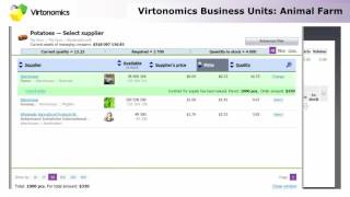 Virtonomics tutorial Business Units Agriculture [upl. by Merete83]