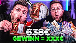 Wir haben von unserm GEWINN 638€ wieder RUBBELLOSE gekauft 😱🤑 Teil 2 [upl. by Anallise]