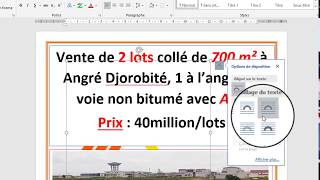 TUTOCOMMENT CREER UNE BELLE AFFICHE SUR WORD [upl. by Gall]