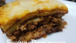 Como hacer un Pastelón Puertorriqueño Pinon [upl. by Rehpotsirahc]