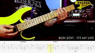 BON JOVI  It´s my life GUITAR COVER  TAB [upl. by Semyaj]