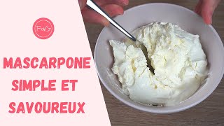 RECETTE MASCARPONE MAISON  Comment faire du mascarpone maison  Recette du mascarpone maison [upl. by Nalon899]