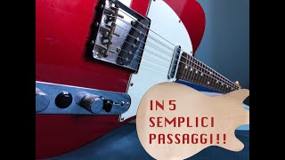 TUTORIAL CAMBIO CORDE SU CHITARRA CON MECCANICHE VINTAGE IN SOLI 5 PASSAGGI [upl. by Eadas]