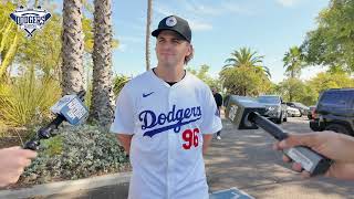 Landon Knack on Lessons from First Year Dodgers Insane World Series Parade Jersey Number Backstory [upl. by Nylaroc676]