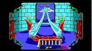 39 Palace Bedroom Genestas Theme real MT32 Kings Quest IV The Perils of Rosella Soundtrack [upl. by Yecart]