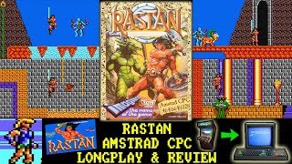 AMSTRAD CPC Rastan  Longplay amp Review Bug Fixed Version [upl. by Raseac]