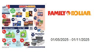 Family Dollar Weekly Ad  01052025  01112025 [upl. by Ellemaj]