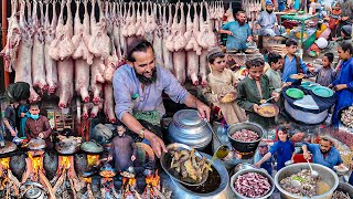 Breakfast in Afghanistan  Traditional Early morning street food  Liver fry recipe  Kabuli Pulao [upl. by Anileba]