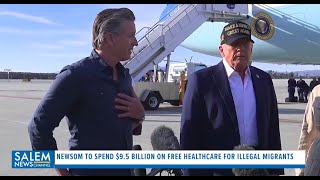 Newsom To Spend 95 Billion On Free Healthcare For Illegals While Asking Trump For Federal Money [upl. by Brittain456]