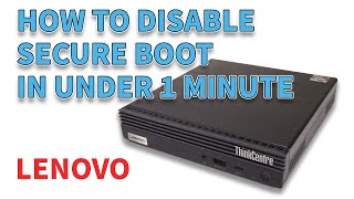 How To Disable Secure Boot Lenovo Thinkcentre M75q Gen2 [upl. by Marinna]